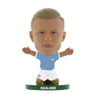 Manchester City FC Erling Haaland SoccerStarz Football Figurine / Sky Blue/White